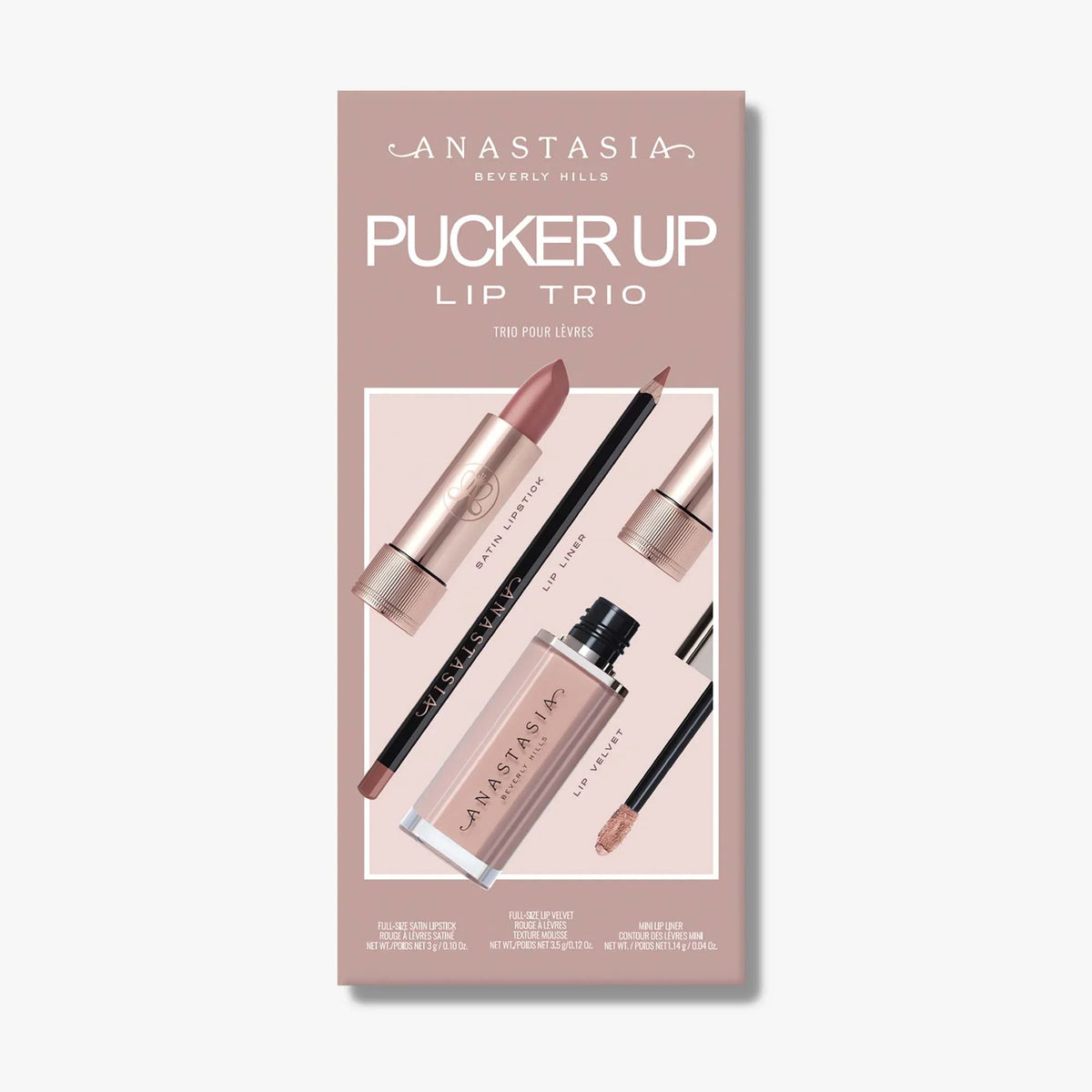 Pucker Up Lip Trio - Malt / Blush Brown / Crush